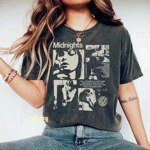 Midnights Album 2022 Comfort Colors T-Shirt, Taylor Midnight Music Shirt